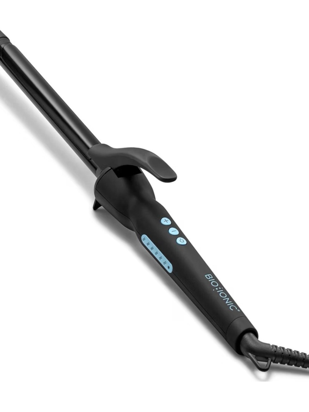 New Bio Ionic Black Curling Wand long barrel 0.75